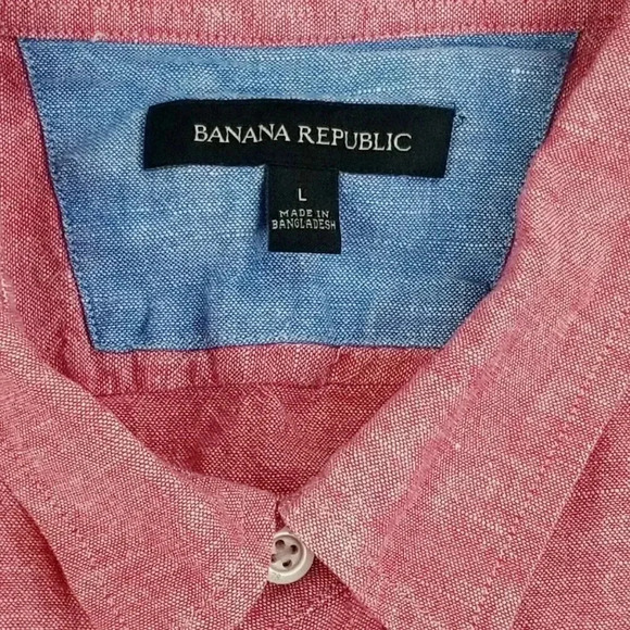 Banana Republic Large Cotton Blend Dual Pocket Men - Picture 3 of 6